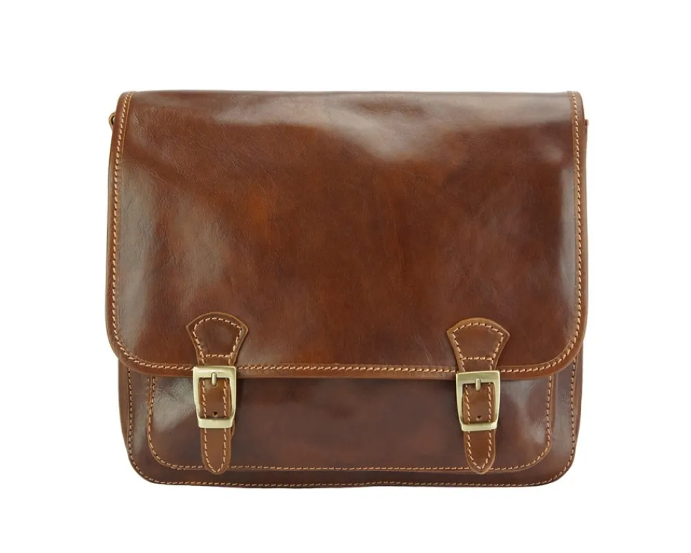 Palmira Leather Messenger Bag*Florence Fashion