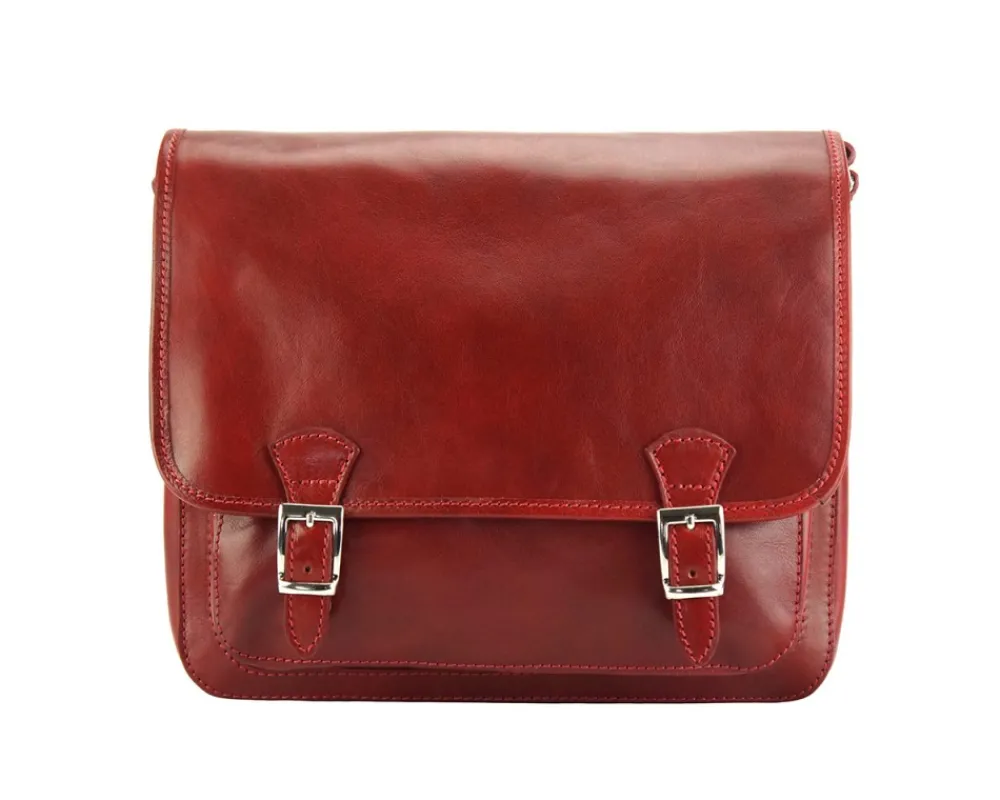 Palmira Leather Messenger Bag*Florence Fashion