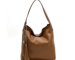 Prudenzia Leather Shoulder Bag*Florence Clearance