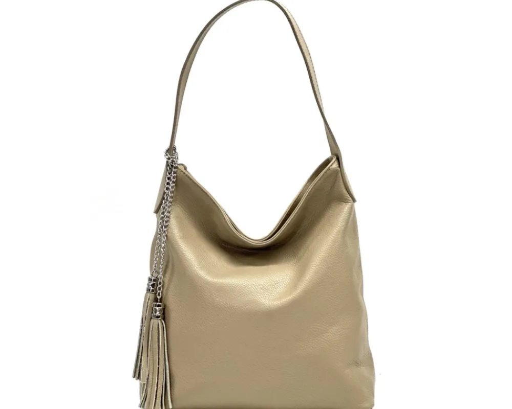 Prudenzia Leather Shoulder Bag*Florence Clearance