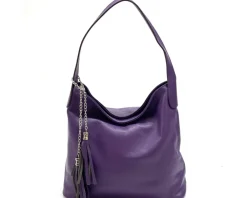 Prudenzia Leather Shoulder Bag*Florence Clearance