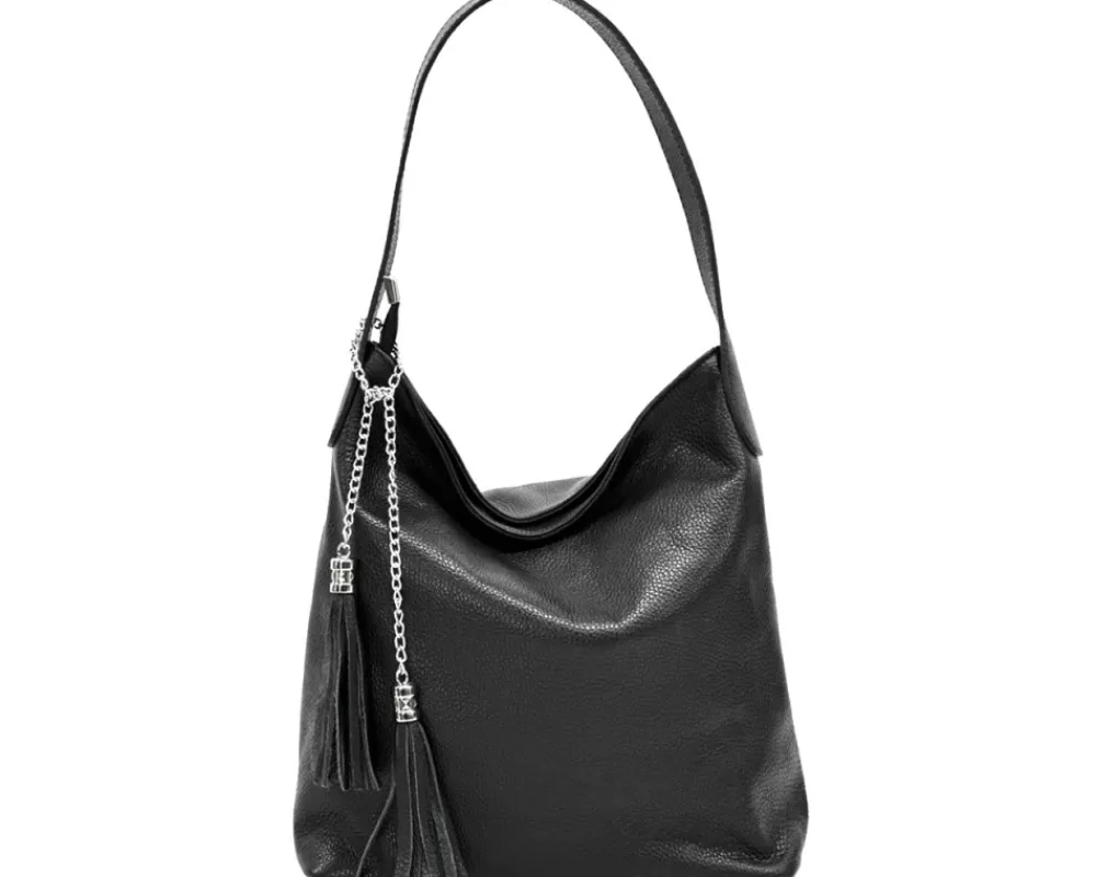 Prudenzia Leather Shoulder Bag*Florence Clearance