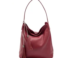 Prudenzia Leather Shoulder Bag*Florence Clearance