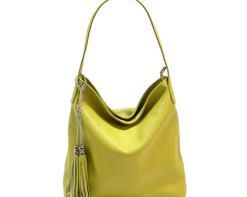 Prudenzia Leather Shoulder Bag*Florence Clearance