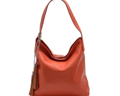 Prudenzia Leather Shoulder Bag*Florence Clearance