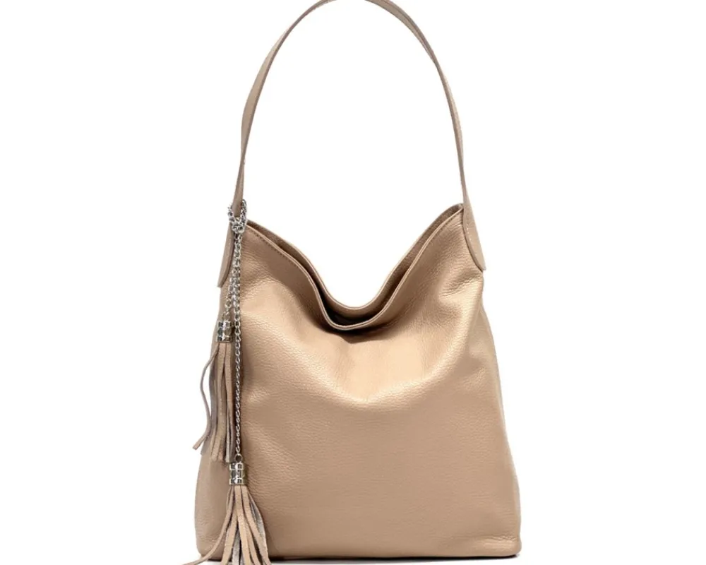 Prudenzia Leather Shoulder Bag*Florence Clearance