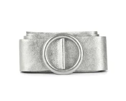 Rings of Elegance Genuine Leather Belt with Decorative Ring*Florence Hot