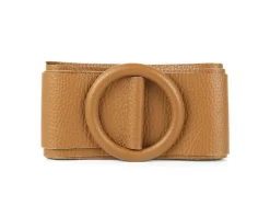 Rings of Elegance Genuine Leather Belt with Decorative Ring*Florence Hot