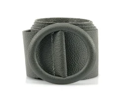 Rings of Elegance Genuine Leather Belt with Decorative Ring*Florence Hot