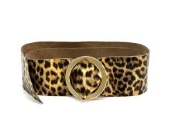 Rings of Elegance Genuine Leather Belt with Decorative Ring*Florence Hot