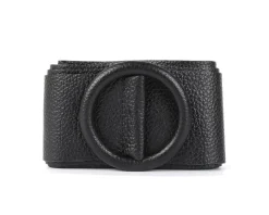 Rings of Elegance Genuine Leather Belt with Decorative Ring*Florence Hot