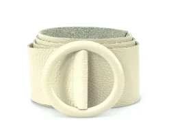 Rings of Elegance Genuine Leather Belt with Decorative Ring*Florence Hot