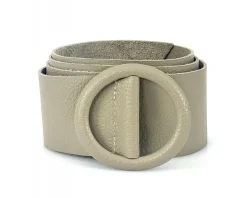 Rings of Elegance Genuine Leather Belt with Decorative Ring*Florence Hot