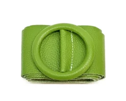 Rings of Elegance Genuine Leather Belt with Decorative Ring*Florence Hot