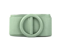 Rings of Elegance Genuine Leather Belt with Decorative Ring*Florence Hot