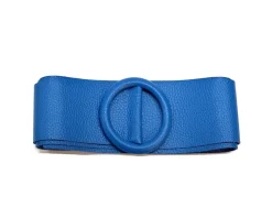 Rings of Elegance Genuine Leather Belt with Decorative Ring*Florence Hot