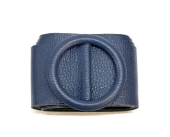 Rings of Elegance Genuine Leather Belt with Decorative Ring*Florence Hot