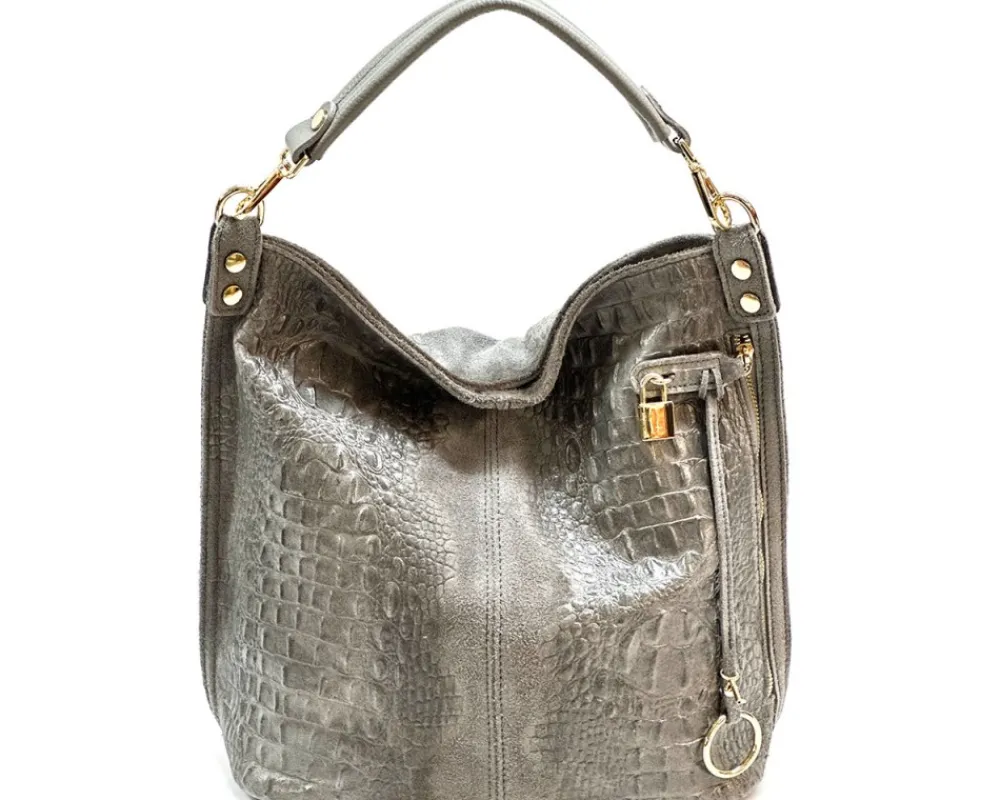 Selene S Leather Hobo Bag*Florence Outlet