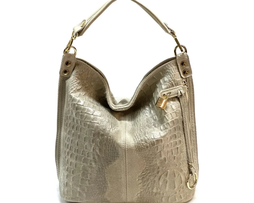 Selene S Leather Hobo Bag*Florence Outlet