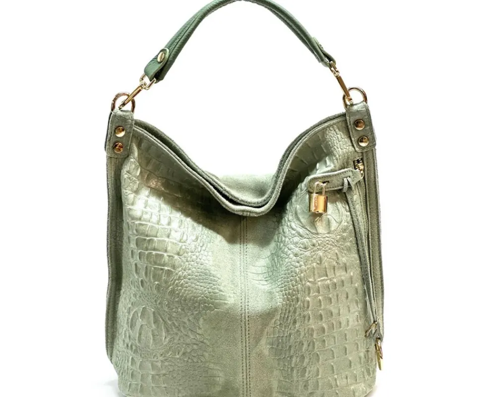 Selene S Leather Hobo Bag*Florence Outlet