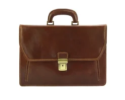 Sergio leather Mini briefcase*Florence Discount