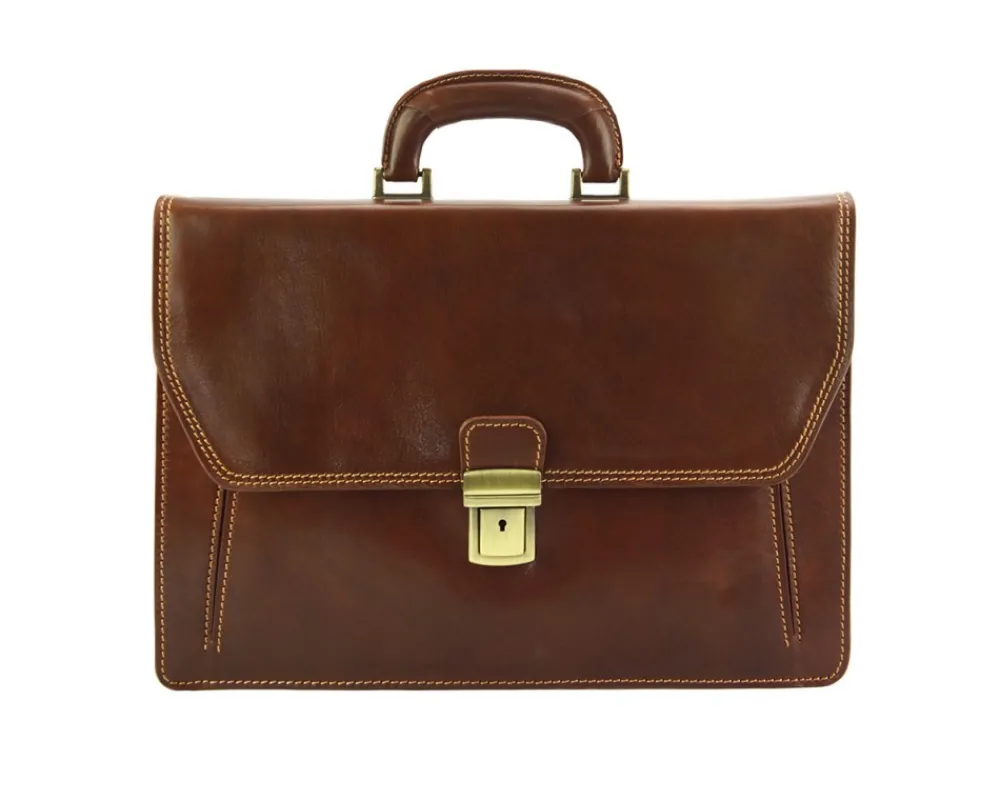 Sergio leather Mini briefcase*Florence Discount