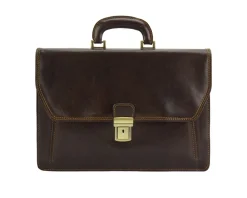 Sergio leather Mini briefcase*Florence Discount
