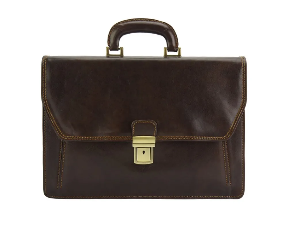 Sergio leather Mini briefcase*Florence Discount