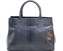 Serpentina Genuine Leather Bag with Python Print*Florence Clearance