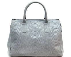 Serpentina Genuine Leather Bag with Python Print*Florence Clearance