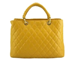 Severa Italian Genuine Leather Quilted Handbag*Florence Best
