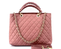 Severa Italian Genuine Leather Quilted Handbag*Florence Best