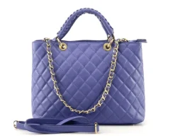 Severa Italian Genuine Leather Quilted Handbag*Florence Best