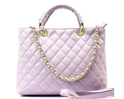 Severa Italian Genuine Leather Quilted Handbag*Florence Best