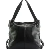 Shopping bag with double handle made of genuine calf leather*Florence Online