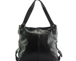 Shopping bag with double handle made of genuine calf leather*Florence Online