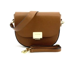 Shoulder flap bag Luna by cow leather*Florence Fashion