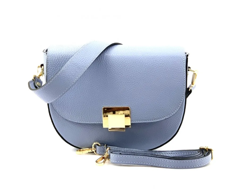 Shoulder flap bag Luna by cow leather*Florence Fashion