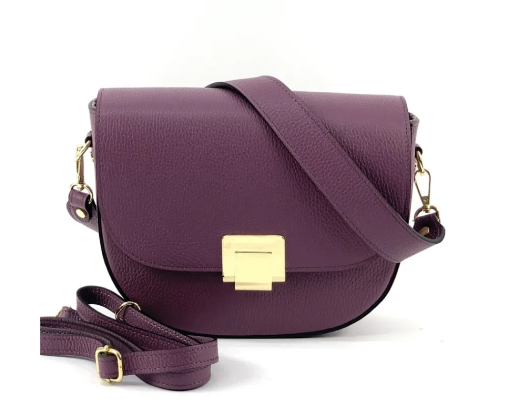 Shoulder flap bag Luna by cow leather*Florence Fashion