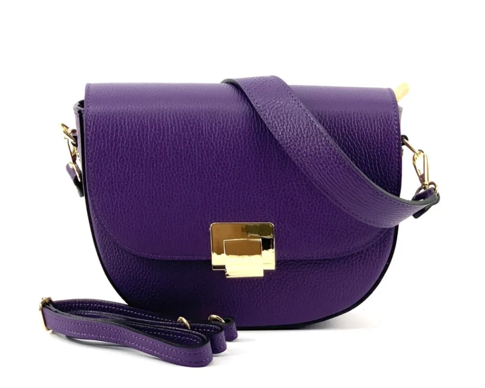 Shoulder flap bag Luna by cow leather*Florence Fashion