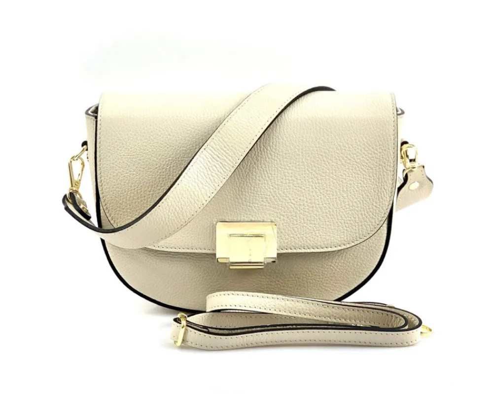 Shoulder flap bag Luna by cow leather*Florence Fashion