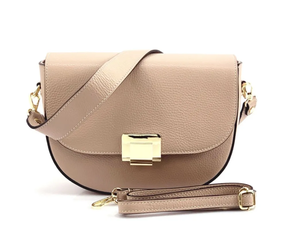 Shoulder flap bag Luna by cow leather*Florence Fashion
