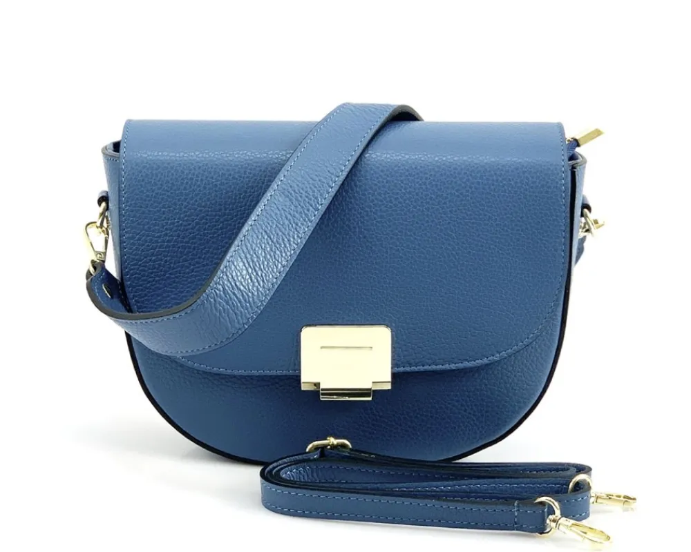 Shoulder flap bag Luna by cow leather*Florence Fashion