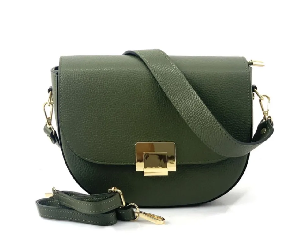 Shoulder flap bag Luna by cow leather*Florence Fashion