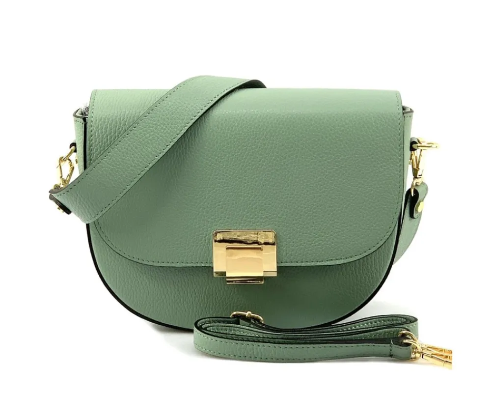 Shoulder flap bag Luna by cow leather*Florence Fashion