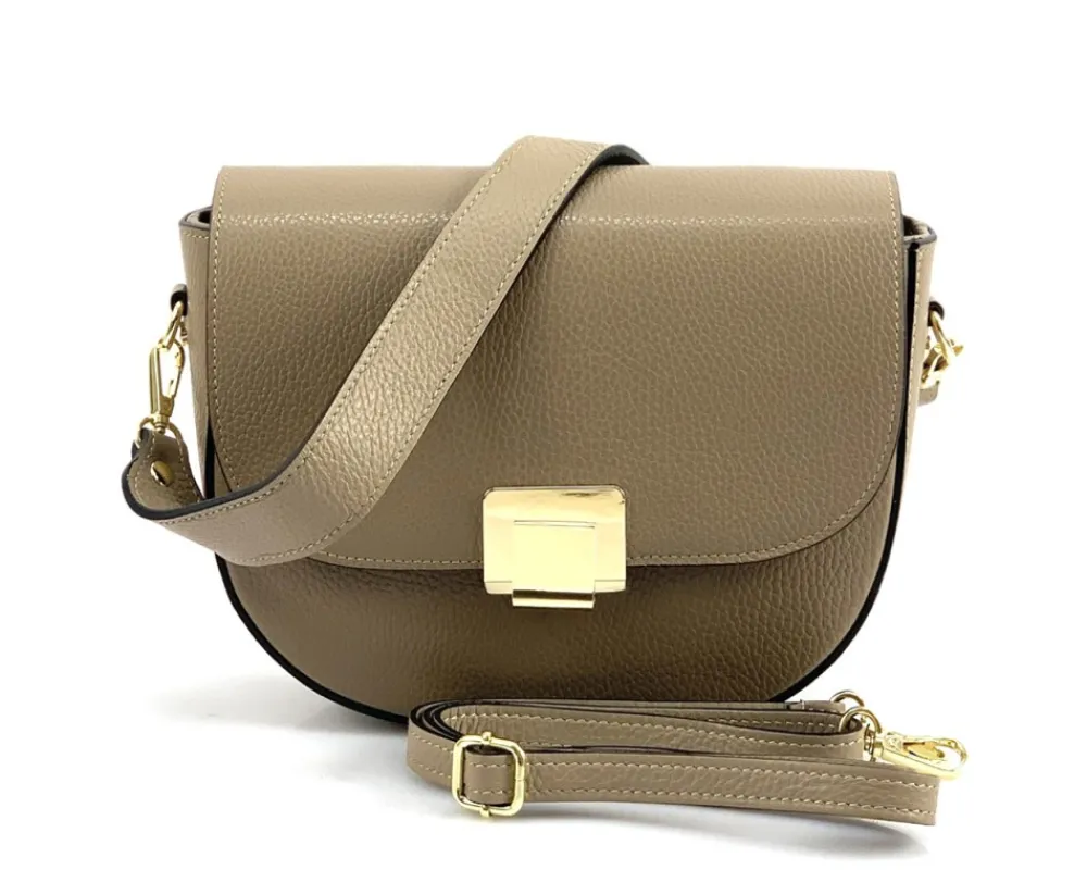 Shoulder flap bag Luna by cow leather*Florence Fashion