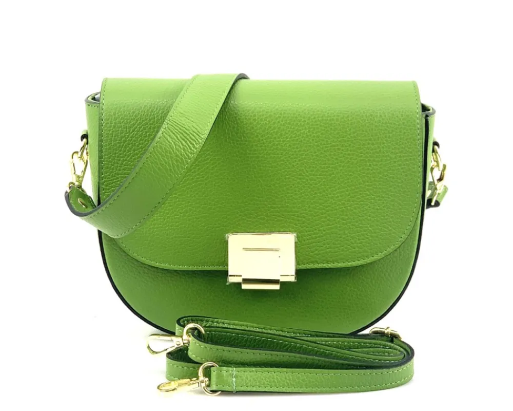 Shoulder flap bag Luna by cow leather*Florence Fashion