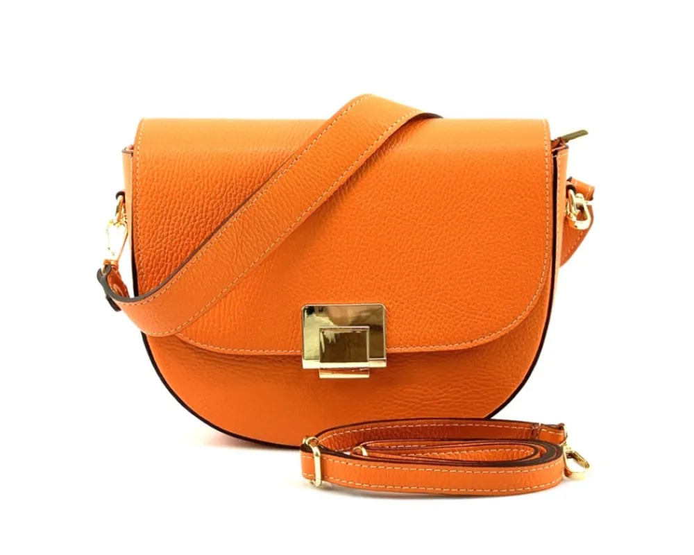 Shoulder flap bag Luna by cow leather*Florence Fashion