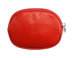 Soft leather coin purse with zip*Florence Discount
