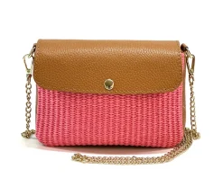 Solea Straw and Leather Clutch & Crossbody Bag*Florence Online